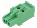 Connector: pluggable terminal block; plug; female; angled 90°