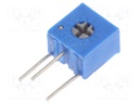 Potentiometer: mounting; single turn,vertical; 50kΩ; 250mW; ±10%