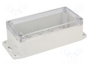 Enclosure: multipurpose; X: 80mm; Y: 160mm; Z: 55mm; polycarbonate