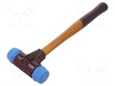 Hammer; 295mm; W: 90mm; 350g; 30mm; round; elastomer; wood; SIMPLEX