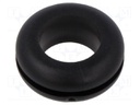 Grommet; black; UL94HB; TPR