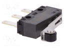 Microswitch SNAP ACTION; with lever (with roller); SPDT; Pos: 2