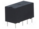 Relay: electromagnetic; DPDT; Ucoil: 12VDC; 0.5A/125VAC; 2A/30VDC