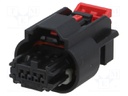 Connector: automotive; Mini50; plug; female; PIN: 4; for cable