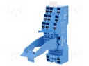 Socket; PIN: 11; 10A; 250VAC; Mounting: DIN; Leads: spring clamps