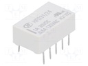 Relay: electromagnetic; DPDT; Ucoil: 24VDC; 0.5A/125VAC; 1A/30VDC