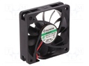 Fan: DC; axial; 12VDC; 60x60x15mm; 44.62m3/h; 34.2dBA; Vapo; 4700rpm