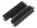 Heatsink: extruded; H; TO202,TO218,TO220,TOP3; black; L: 63mm