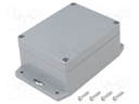 Enclosure: multipurpose; X: 90mm; Y: 115mm; Z: 55mm; ABS; light grey