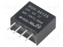 Converter: DC/DC; 1W; Uin: 4.5÷5.5V; Uout: 12VDC; Iout: 84mA; SIP4