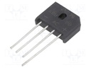 Bridge rectifier: one-phase; Urmax: 200V; Ifsm: 175A; KBU; If: 8A