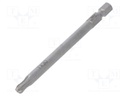 Screwdriver bit; Torx®,spherical; TX30; Overall len: 89mm