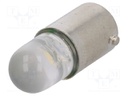 LED lamp; white; BA9S; 230VAC