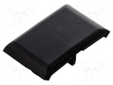 Stopper; for angle bracket; polyamide; 30mm; Colour: black