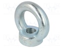 Lifting eye nut; eye; M30; steel; Plating: zinc; DIN: 582; 60mm