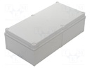 Enclosure: multipurpose; X: 300mm; Y: 600mm; Z: 170mm; QUICK; grey