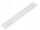 Cover for LED profiles; white; 20m; V: F; push-in