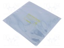 Protection bag; ESD; L: 254mm; W: 254mm; D: 75um; 100pcs; <100GΩ