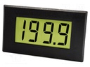 Meter: temperature; digital,mounting; on panel; LCD 3,5 digit