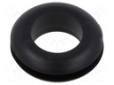 Grommet; black; UL94HB; TPR