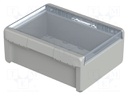 Enclosure: multipurpose; X: 239mm; Y: 300mm; Z: 120mm; BOCUBE; grey