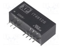 Isolated Board Mount DC/DC Converter, Regulated, ITE, 2 Output, 3 W, 12 V, 125 mA, -12 V