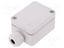 Enclosure: junction box; X: 50mm; Y: 65mm; Z: 35mm; polycarbonate