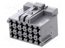 Connector: rectangular; JPT; plug; female; w/o contacts; PIN: 18