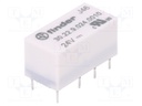 Relay: electromagnetic; DPDT; Ucoil: 24VDC; 2A/125VAC; 2A/30VDC; 3A