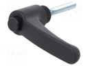 Lever; adjustable; Thread len: 40mm; Lever length: 63mm; -30÷130°C