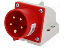 Connector: AC supply 3-phase; socket; male; 16A; 400VAC; IEC 60309