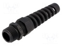 Cable gland; with strain relief; NPT1/2"; IP68; Mat: polyamide