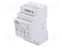 Power supply: switched-mode; for DIN rail; 60W; 15VDC; 4A; 3kV