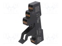 Socket; 8A; 8A; 250VAC; Mounting: DIN; -40÷70°C; 43x16x102mm; 34g