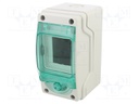 Enclosure: for modular components; IP65; light grey; No.of mod: 3