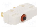 Microswitch SNAP ACTION; without lever; SPDT; 0.5A/250VAC; Pos: 2