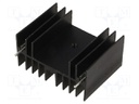 Heatsink: moulded; TO220,TO247; black; L: 30mm; W: 40mm; H: 20mm