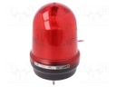 Signaller: lighting; flashing light,continuous light; red; IP65