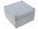 Enclosure: multipurpose; X: 160mm; Y: 160mm; Z: 90mm; ALUEIN; grey