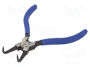 Pliers; for circlip; internal; 12÷28mm; Pliers len: 125mm; angular