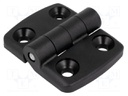 Hinge; Width: 59mm; polyamide; black; H: 48mm