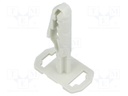 Peg; polyamide; light grey; Tie width: 9mm; Mounting dp: 35mm