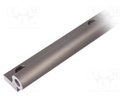 Single rail; aluminium; Ø: 20mm; L: 1250mm; DryLin® W; Shape: round