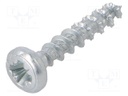 Screw; SPAX®; 3,5x20; Head: cheese head; Pozidriv; steel; zinc