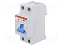 RCD breaker; Inom: 40A; Ires: 30mA; Max surge current: 5000A; 400V