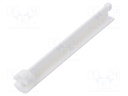 Spacer sleeve; LED; Øout: 3.6mm; ØLED: 3mm; L: 25.4mm; natural