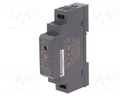 Power supply: DC/DC; 15W; 15VDC; 1A; 18÷75VDC; Mounting: DIN; 68g