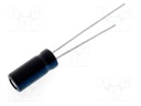 Capacitor: electrolytic; THT; 47uF; 35VDC; Ø5x11mm; Pitch: 2mm; ±20%