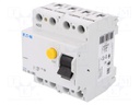 RCD breaker; Inom: 63A; Ires: 30mA; Max surge current: 630A; IP20