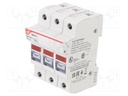 Fuse holder; cylindrical fuses; Mounting: DIN; 30A; 600VAC; IP20